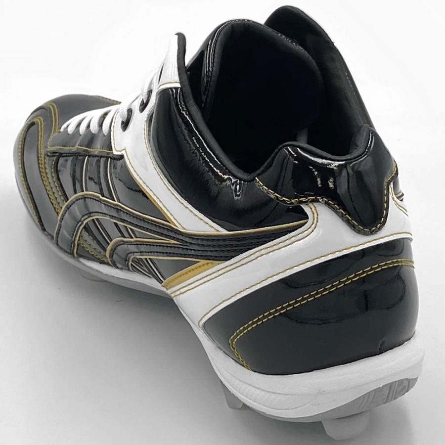 ASICS ブラック×ゴールド アシックス 野球 クォーターカット ASICS ブラック×ゴールド アシックス 野球 クォーターカット