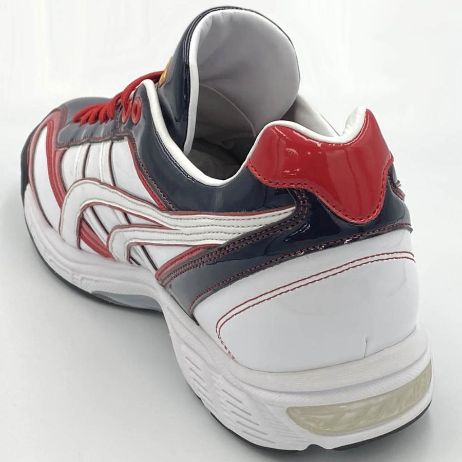 ASICS ブルー×レッド アシックス 野球 トレーニングシューズ