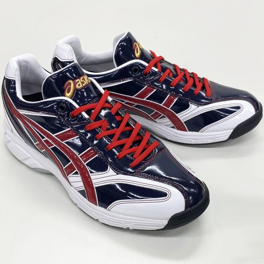 ASICS 25.5cmのみ ネイビー×ワインレッド アシックス 野球 ASICS 25.5cmのみ ネイビー×ワインレッド アシックス 野球