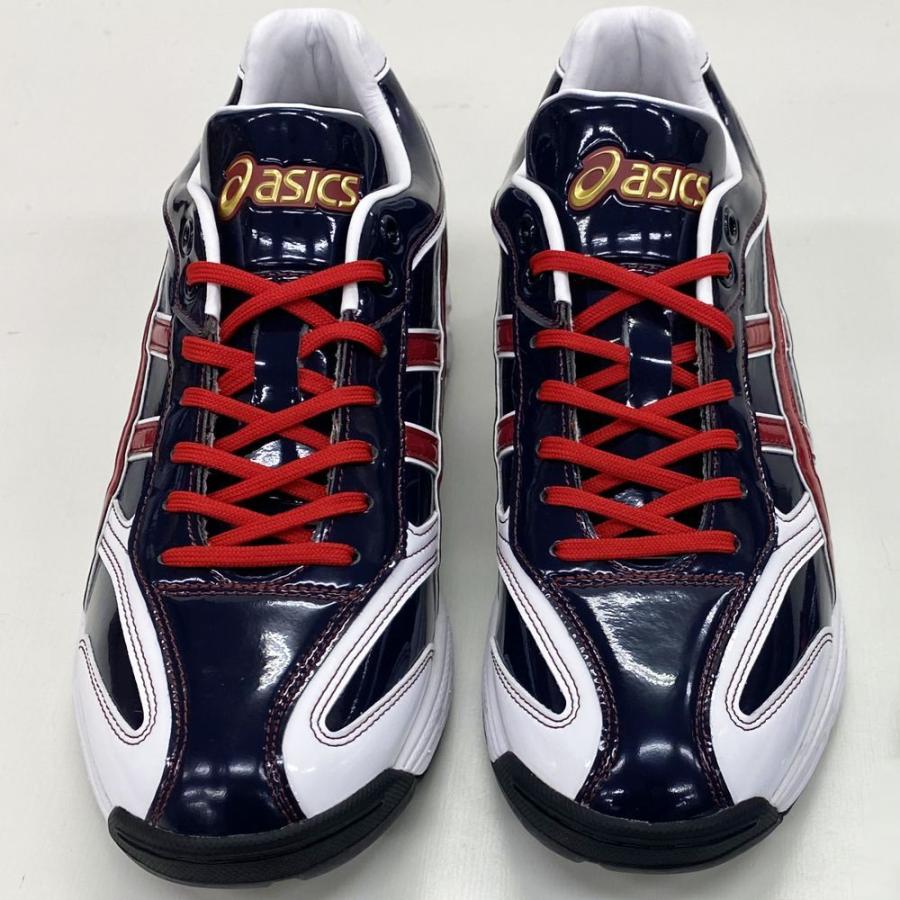 ASICS 【サイズ交換送料無料】ネイビー×ワインレッド アシックス