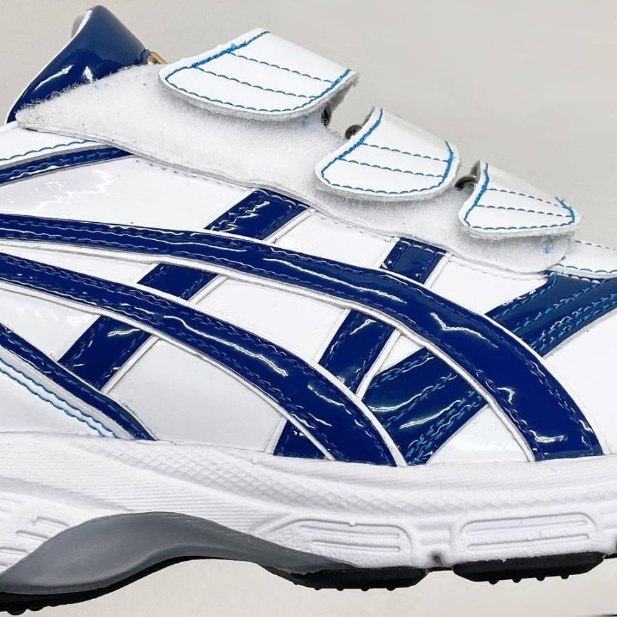 ASICS 25.5、27.5cmのみ ホワイト×ブルー アシックス 野球 ASICS 25.5、27.5cmのみ ホワイト×ブルー アシックス 野球