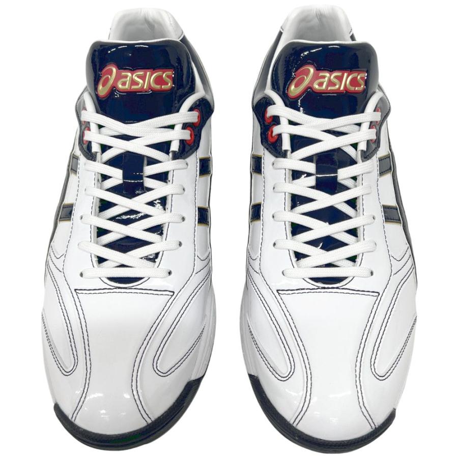 ASICS 【サイズ交換送料無料】ホワイト×ネイビー アシックス