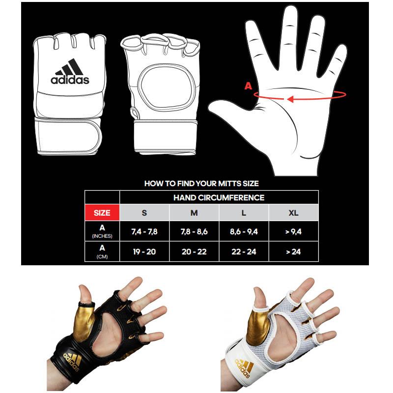 adidas ホワイトSサイズのみ アディダス 総合格闘技グローブ