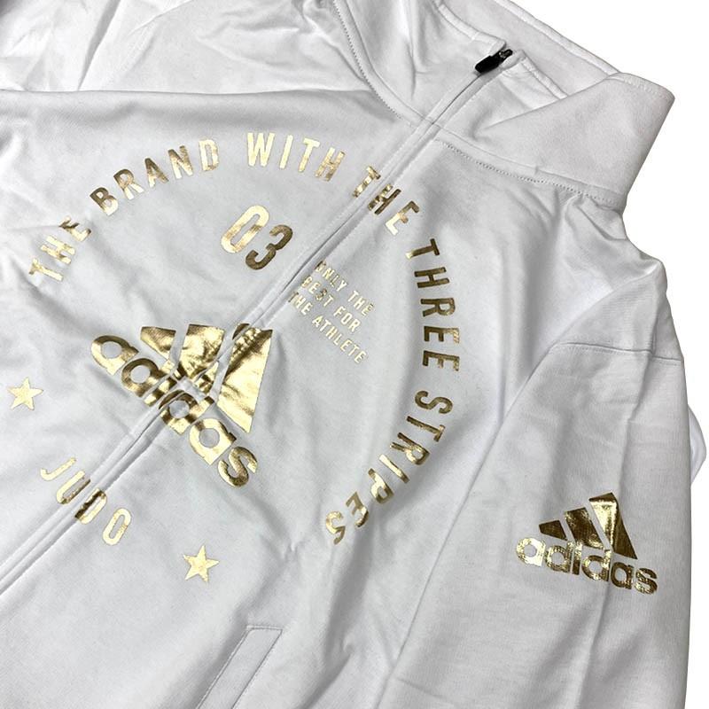 adidas（アディダス） ホワイトLのみ 柔道 JUDO 長袖ジャケット