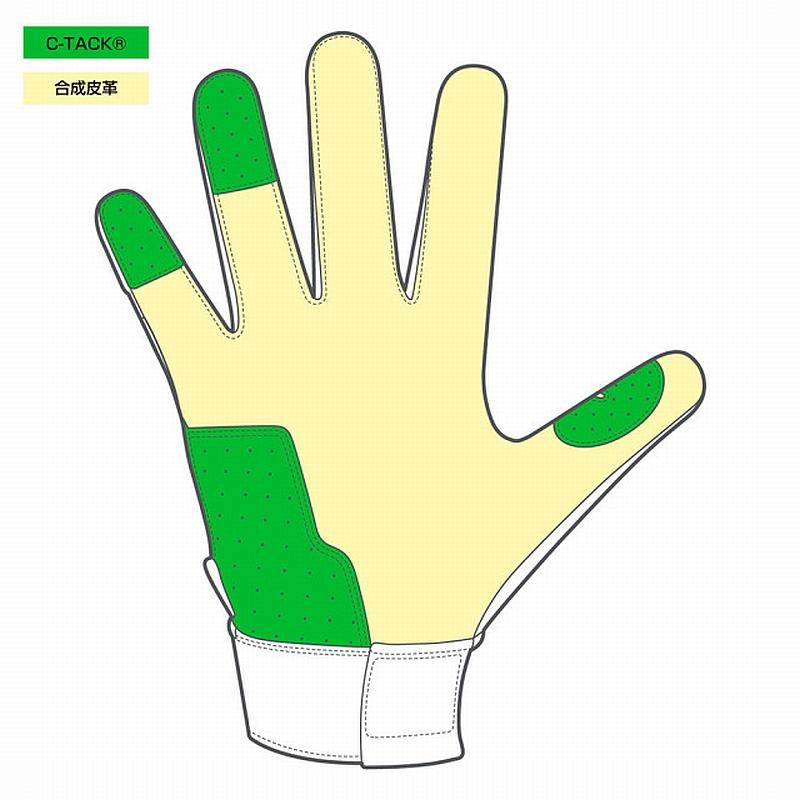 カッターズ 野球 バッティンググローブ 手袋 プライムヒーロー 3.0 ソリッド C-TACK 両手用 高校野球ルール対応モデル B353S |  | 08
