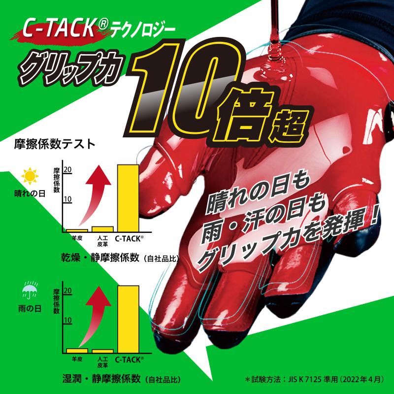 カッターズ 野球 バッティンググローブ/手袋 パワーコントロール3.0 C-TACK B442 B442S ホワイト、ブラックは高校野球ルール対応モデル | CUTTERS | 08