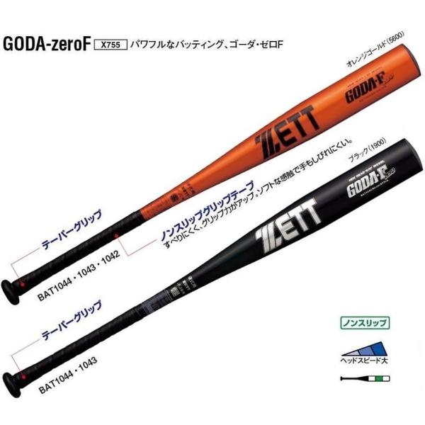 ゼット（ZETT） 野球 硬式金属バット/GODA-zeroF 【プレゼント