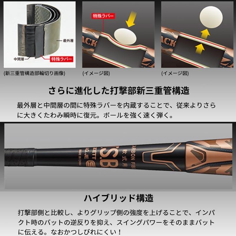 ゼット 野球 軟式カーボンバット ブラックキャノンZ2