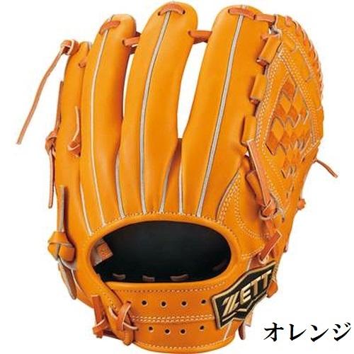 【極希少・日本製】新品未使用 タグ付 ZETT 軟式グローブ 内野手用・オレンジ ゼット（ZETT） 140〜155cm(4〜6年生向け) 野球 子供用 少年軟式グラブ