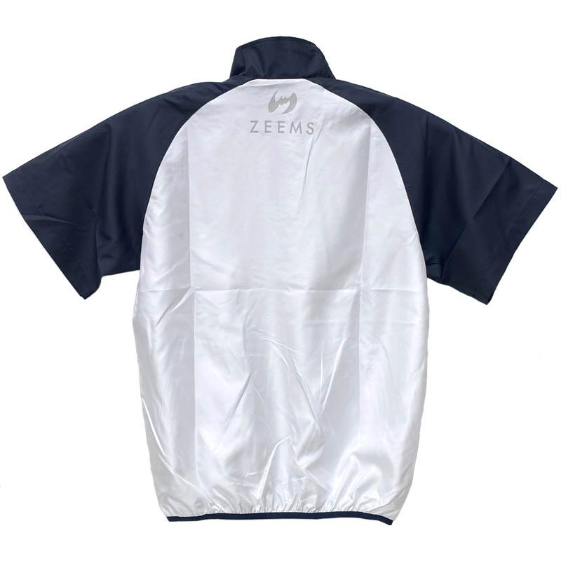 Zeems ジームス 野球 ピステ ハーフジップ 半袖 ウインドシャツ Zeems ジームス 野球 ピステ ハーフジップ 半袖 ウインドシャツ