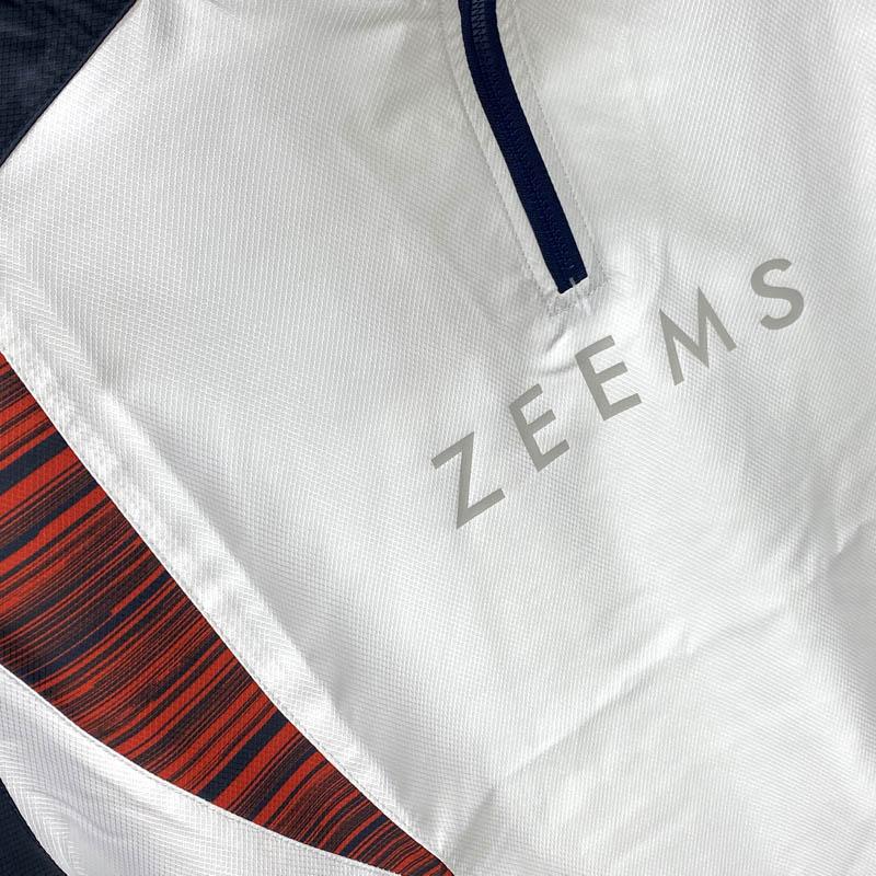 Zeems ジームス 野球 ピステ ハーフジップ 半袖 ウインドシャツ Zeems ジームス 野球 ピステ ハーフジップ 半袖 ウインドシャツ