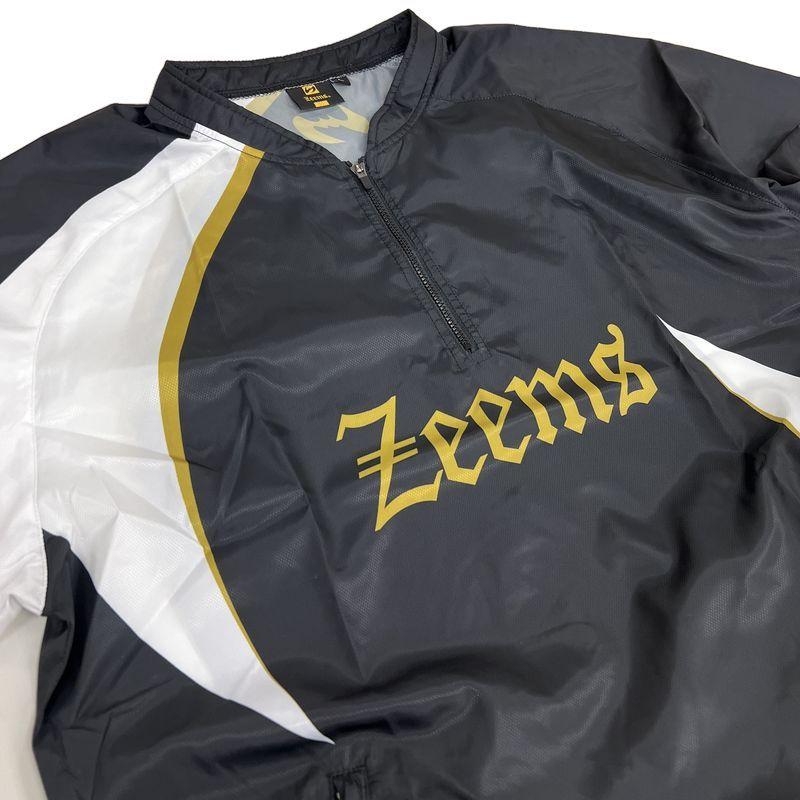 ジームス　限定品　ハーフジップピステ　Mサイズ Zeems ジームス 野球 ピステ ハーフジップ 半袖 ウインドシャツ
