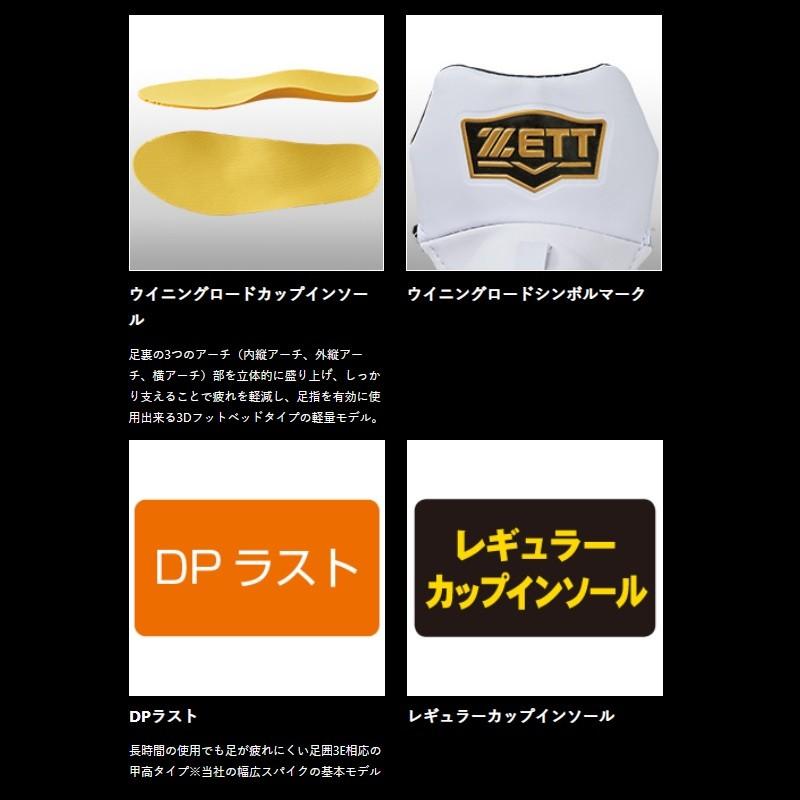 ゼット（ZETT） 野球 埋込み金具スパイク 樹脂底 金属歯 ウイニング