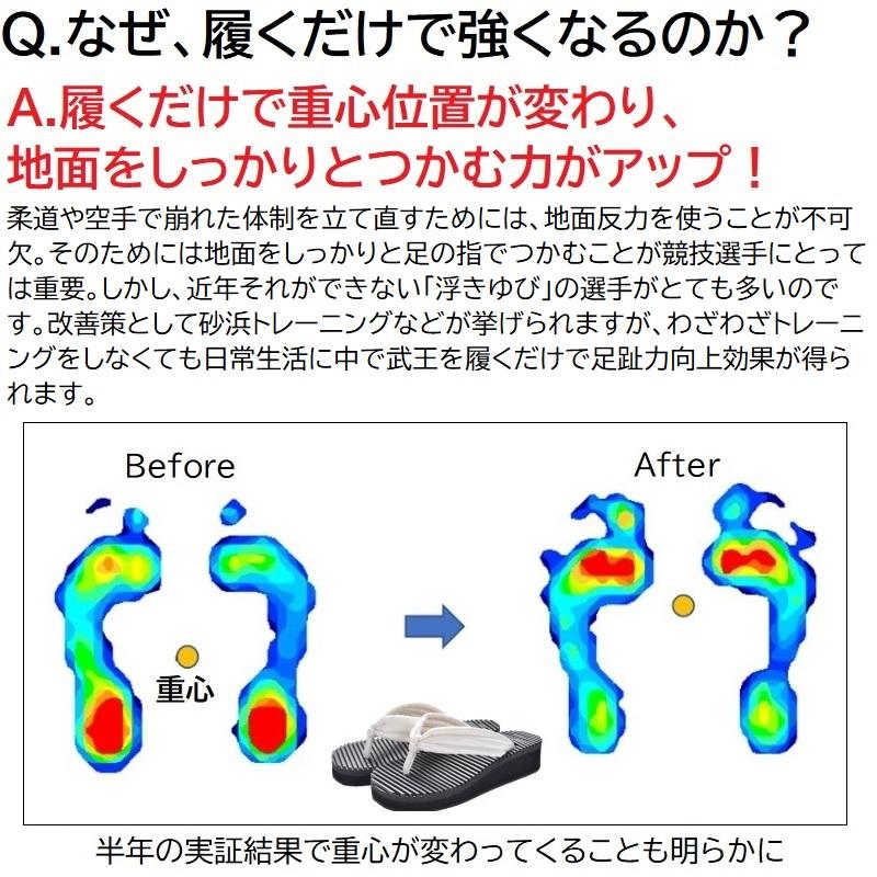 【サイズ交換送料無料】武王 はいてるだけで強くなる修行用サンダル 1年保証 柔道 空手 をしている人におすすめ　合気道 剣道 日本拳法 柔術 総合格闘技 |  | 05