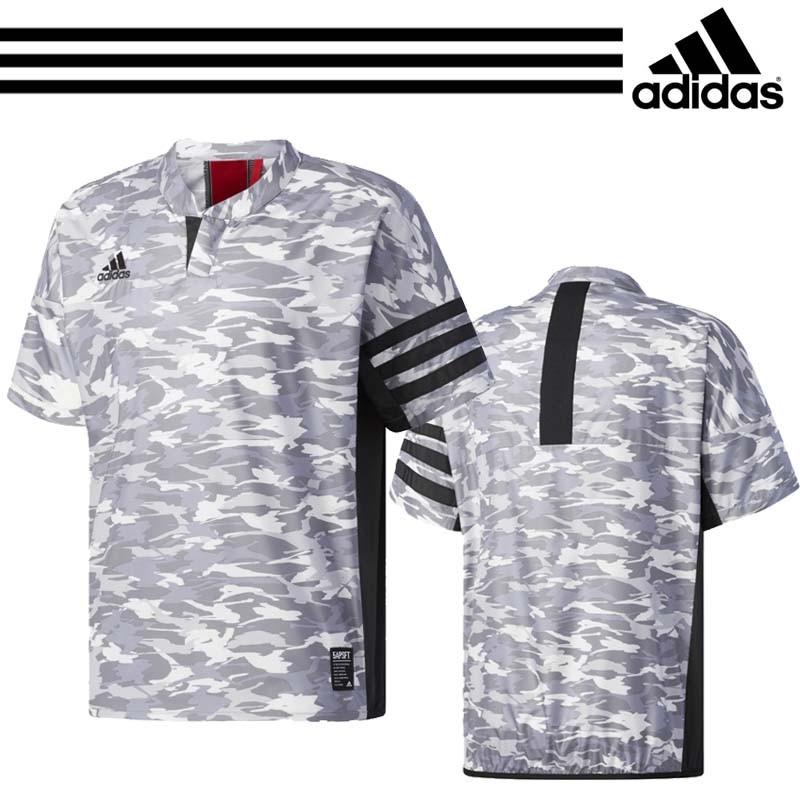 Mのみ アディダス 野球 半袖ウインドシャツ プルオーバー カモ柄 防風 防水 透湿性 Djg59 ライナースポーツ 通販 Yahoo ショッピング