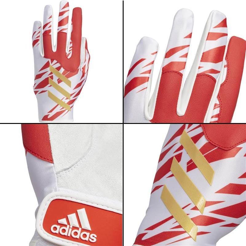 ホワイト L、Oサイズのみ 高校野球対応モデル アディダス 野球 5T 守備用手袋 片手用 フィールディンググラブ | adidas | 01