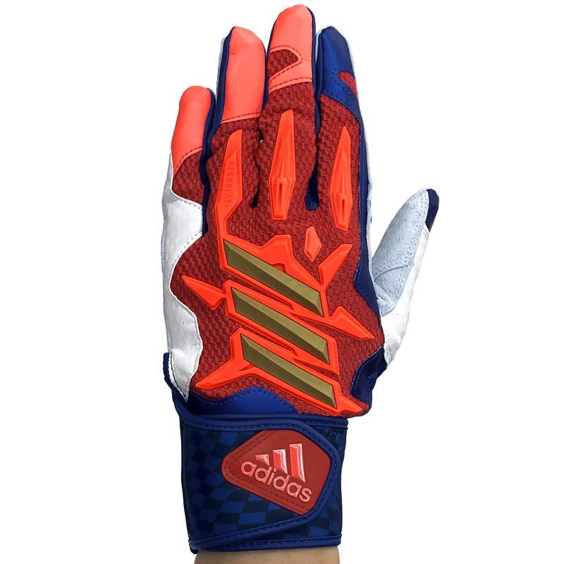 adidas 野球グローブ 青赤 adidas アディダス 野球 5T バッティンググローブ 手袋 グラブ
