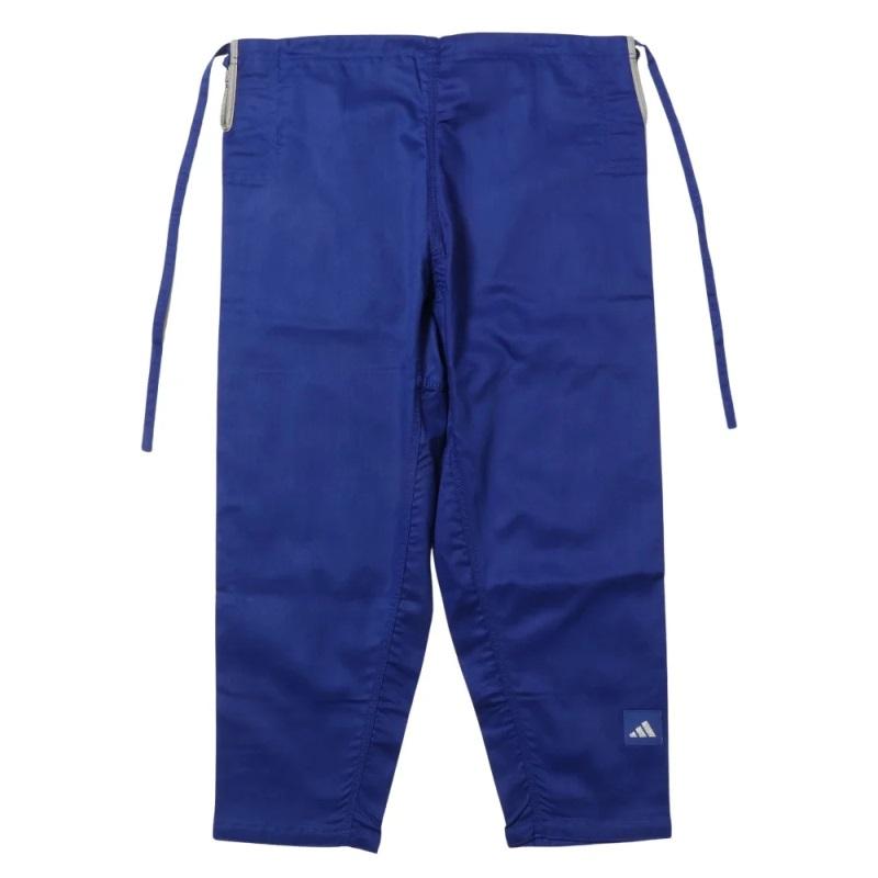 adidas（アディダス） 柔術着 アディゼロ ブルー 上下セット バッグ 白