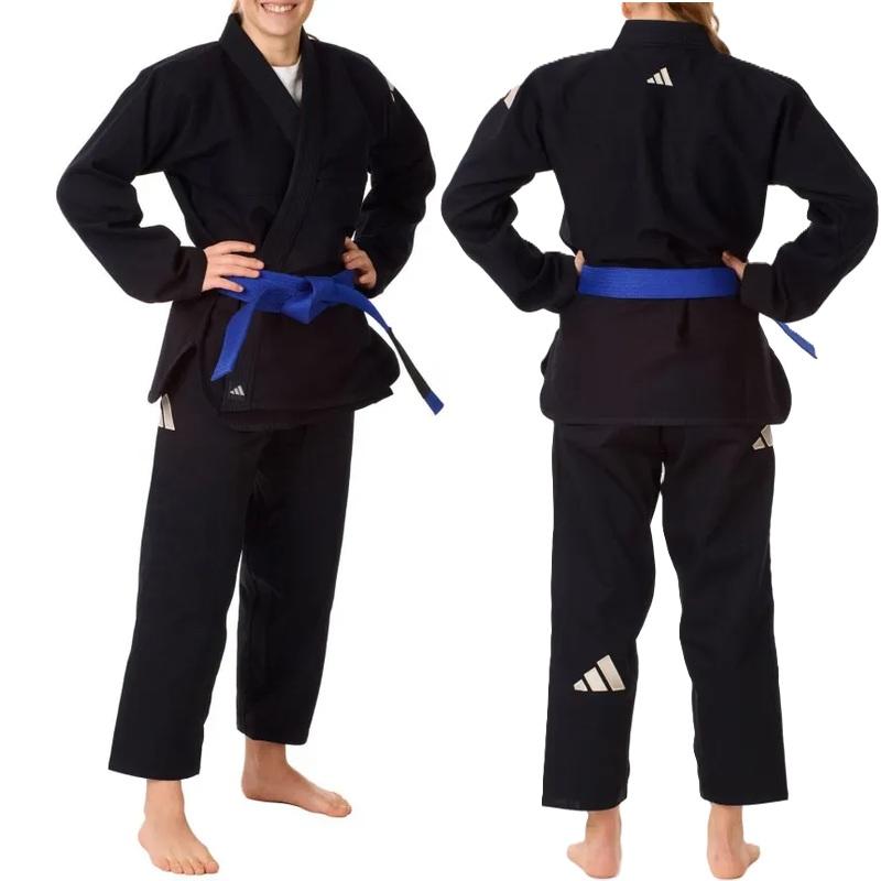 柔術着AO 女子 adidas 柔術衣 [Challenge 2.0 Model] 黒 Black (肩ロゴ)[ad-k