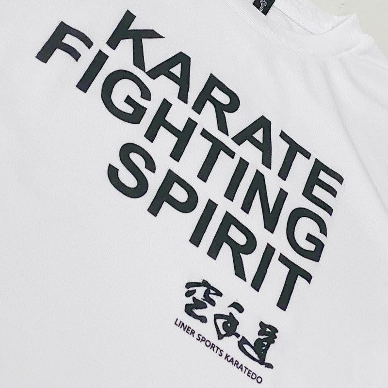 1000円 空手 半袖 空手Ｔシャツ 『KARATE FIGHTING SPIRIT』(全胸) 正面プリント 空手道 丸首 ライナースポーツオリジナル JTS515 |  | 05