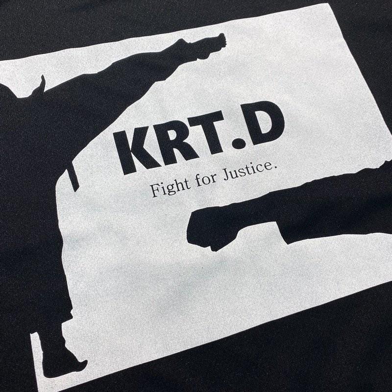 空手 半袖 空手Ｔシャツ 『KRT．D【空手道】』ボックスロゴＴシャツ 正面プリント 空手道 丸首 ライナースポーツオリジナル JTS517｜liner｜06