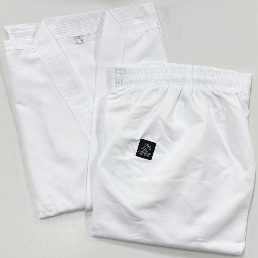 超軽量!! 空手着上下セット 上衣・ズボンセット 1年保証 ライナースポーツオリジナル LSALI033 |  | 03