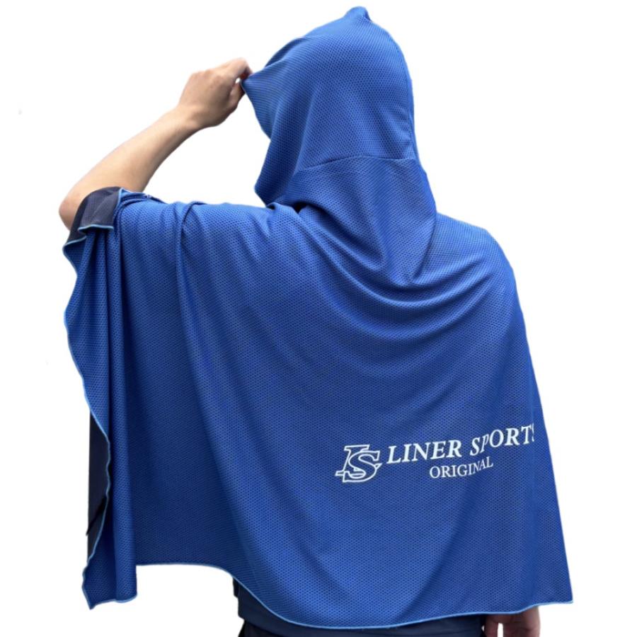 夏のカラダケア 冷感ポンチョ 冷たいクールマント 熱中症予防 ケープ