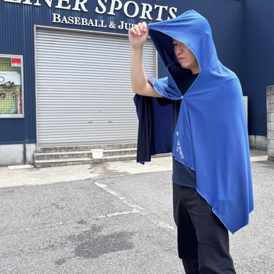 夏のカラダケア 冷感ポンチョ 冷たいクールマント 熱中症予防 ケープ