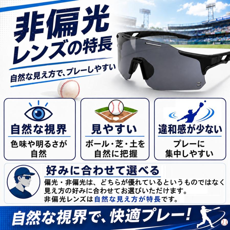 高校野球ルール対応 サングラス ハーフリム ケース付き UVカット 非偏光 軽量 高校野球用 1年保証 アウトドア 観戦 ライナースポーツオリジナル LSALI1 |  | 07