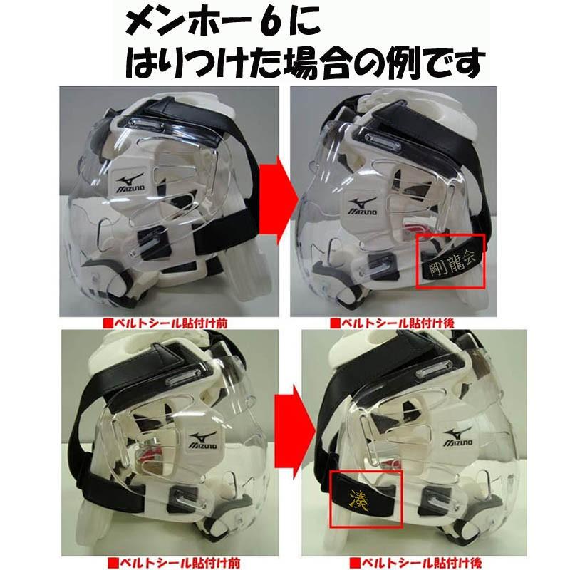 空手防具用お名前刺繍シール 防具の好きな箇所にシールを貼れます ライナースポーツオリジナル 空手安全具 日本製 | MIZUNO | 02