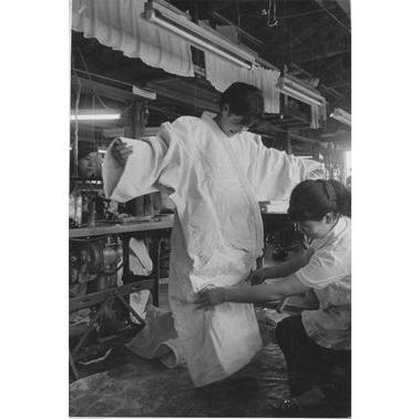 【サイズ交換送料無料】授業用柔道着 上下白帯付き 松勘 晒 一重織 綿100％  持ち運びに便利な袋付き |  | 15