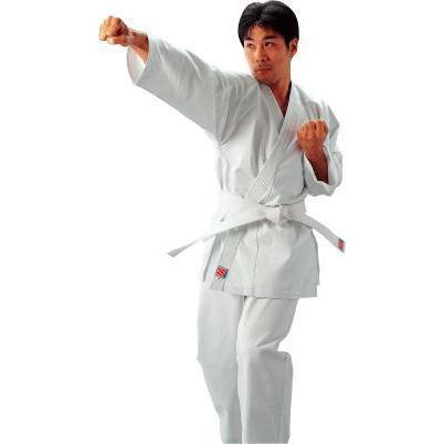 【九櫻】空手着【5号/身長175〜180cm】R2 晒11号/中級者向け空手衣(上下白帯セット) | 