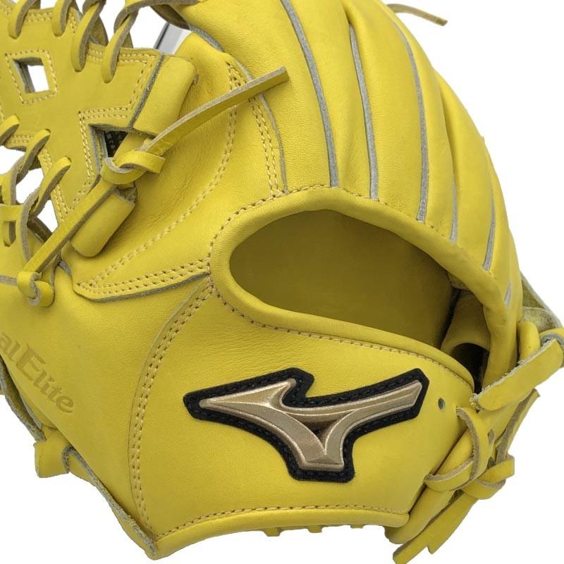【美品】限定カラー 黄色 ミズノ グローバルエリート 硬式 投手用 左 グローブ MIZUNO（ミズノ） 硬式 限定 グローブ 内野手用 グローバルエリート
