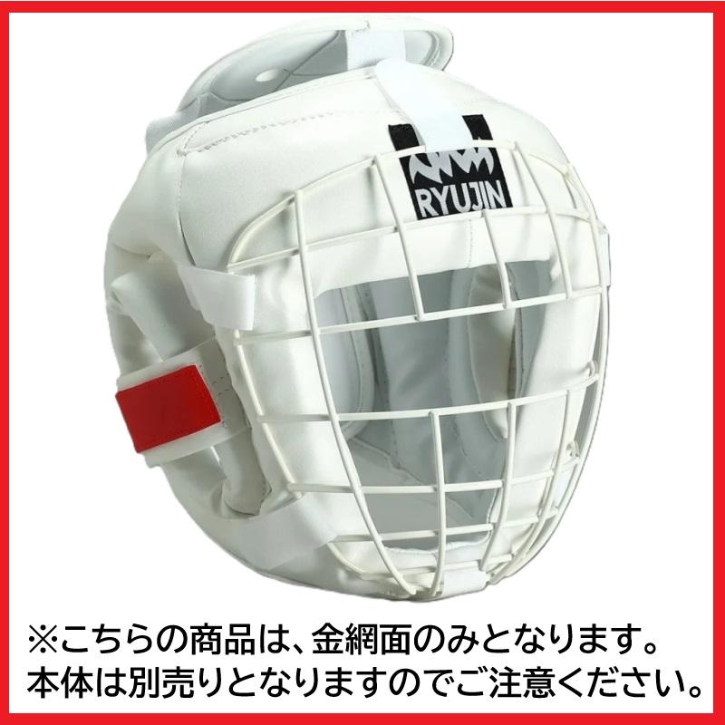 金網面のみ リュウジン 空手 ニューアイアンヘッドギア 軽量モデル