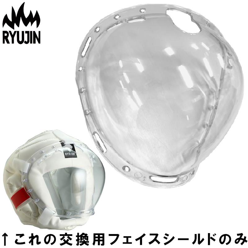 RYUJIN フェイスシールドのみ 空手 ニュースーパーセーフ ヘッドガード 