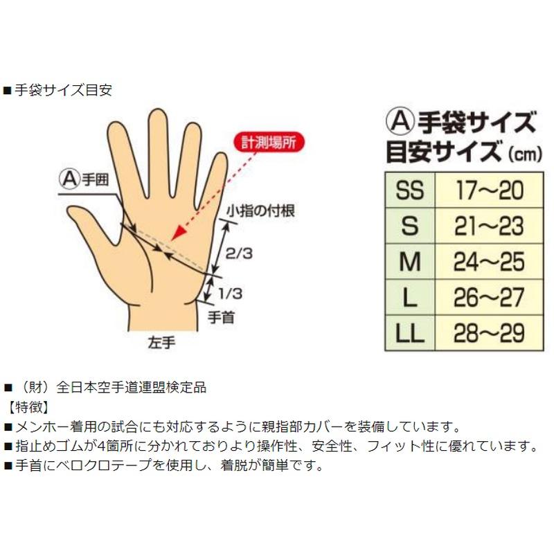 3点セット ミズノ 空手 拳サポーター2個セット 赤・青＋胴プロテクターセット 全日本空手道連盟検定品 set50 | MIZUNO | 06