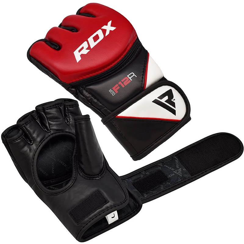 RDX パンチングミット 黒/赤　2個(中古) 正規品】RDX 空手 オープンフィンガーグローブ(1組)+パンチングミット