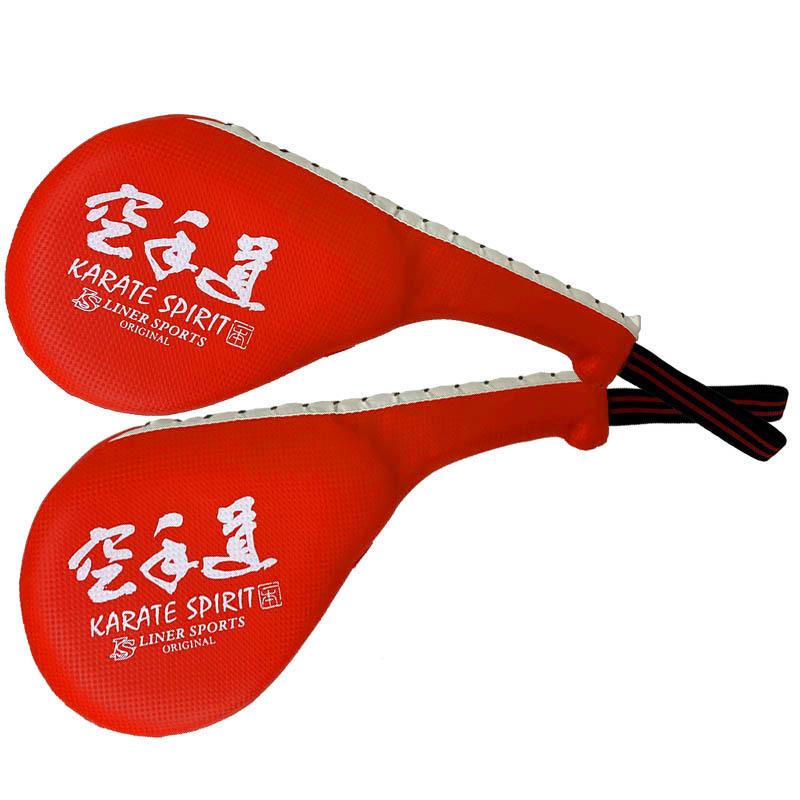 [左右2個セット] 空手道 ハンドミットダブル 1年保証 ライナースポーツオリジナル 空手 ターゲットミット キックミット LSALI007 set61 |  | 01
