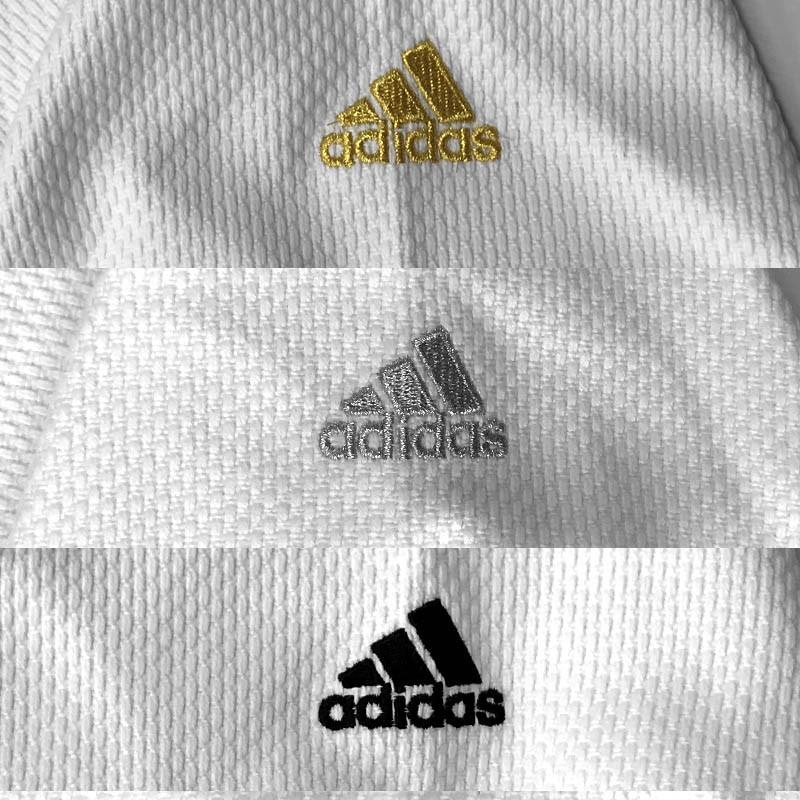 シルバーロゴ170cmのみ 上 2文字 下 2文字 名前刺繍付き アディダス 柔道着 上下セット 帯なし コンテスト Adidas Si J650j ライナースポーツ 通販 Yahoo ショッピング