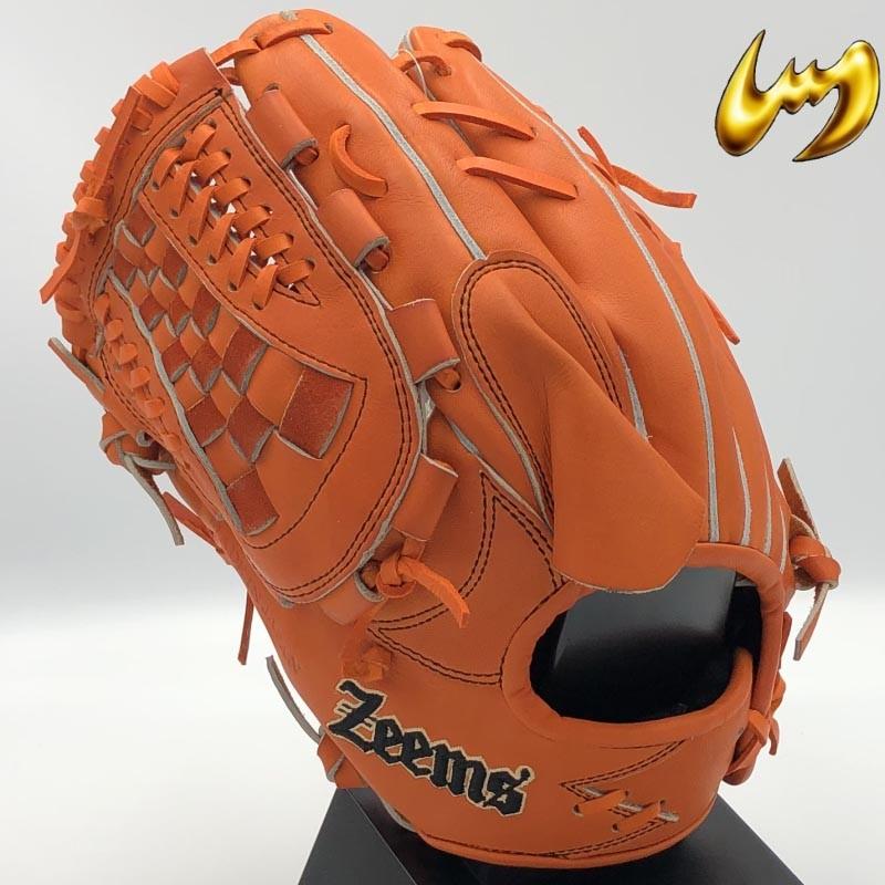 ★美品★ジームス　野球　軟式グラブ グローブ 投手用　SV-517PBN Zeems ジームス 野球 軟式グラブ グローブ 投手用 右投げ用