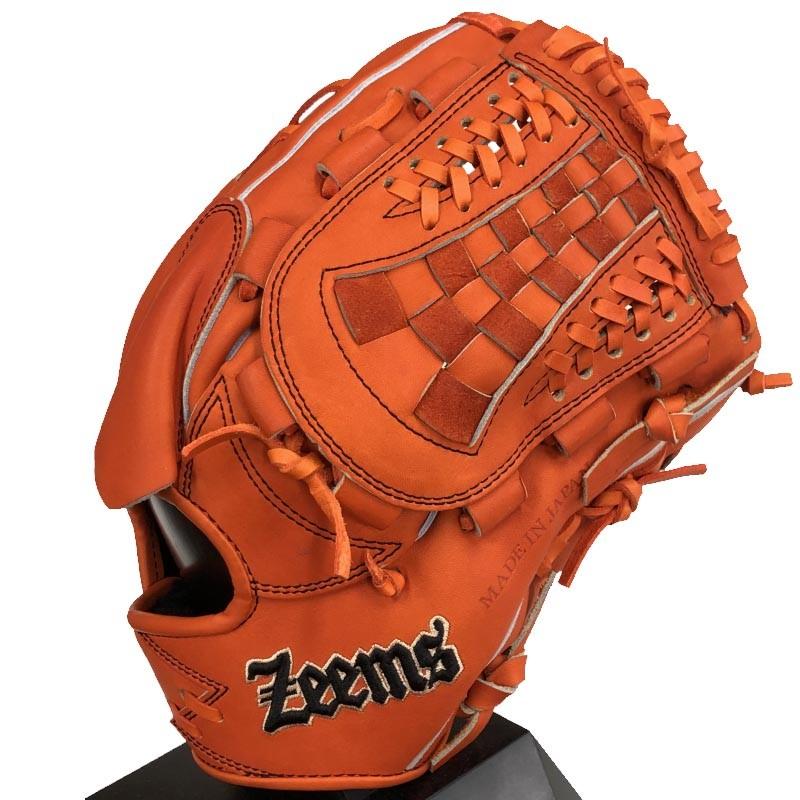 ★美品★ジームス　野球　軟式グラブ グローブ 投手用　SV-517PBN Zeems ジームス 野球 軟式グラブ グローブ 投手用 右投げ用
