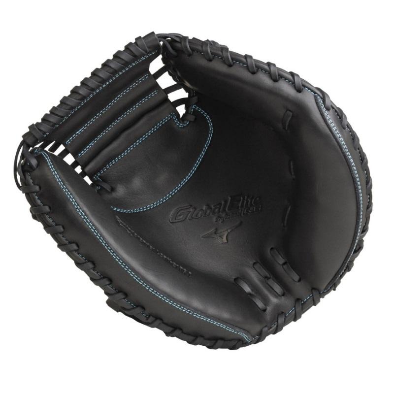 黒PUレザー軟式グローブ子供用とミズノキャッチャーミット本革製大人用ほぼ未使用品 黒PUレザー軟式グローブ子供用とミズノキャッチャーミット本革製大人用