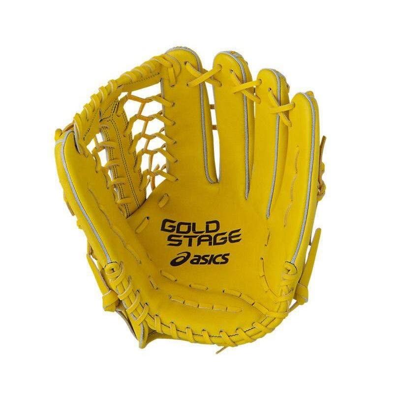 ASICS（アシックス） 野球 軟式グラブ グローブ 外野手用 ゴールド