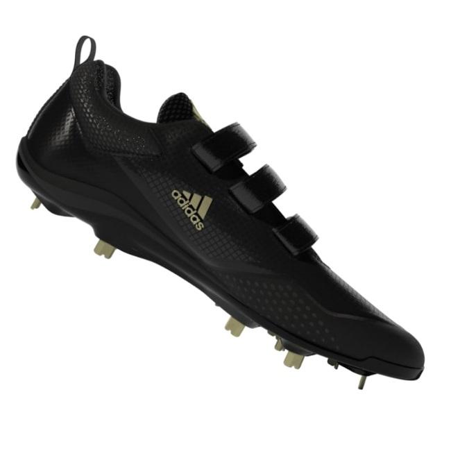 adidas（アディダス） 野球 3本ベルト 埋込金具スパイク 金属歯 樹脂底