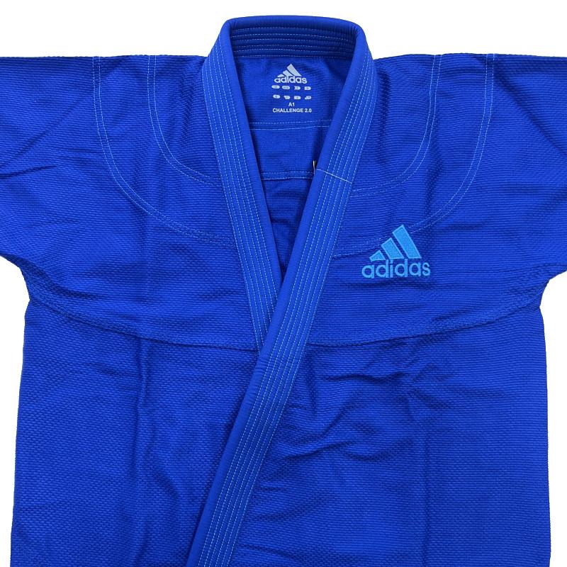 アディダス adidas 柔術着 上下セット 帯なし チャレンジ2.0 ブルー JAPANモデル ryu JJ350-20-BLUE｜liner｜05