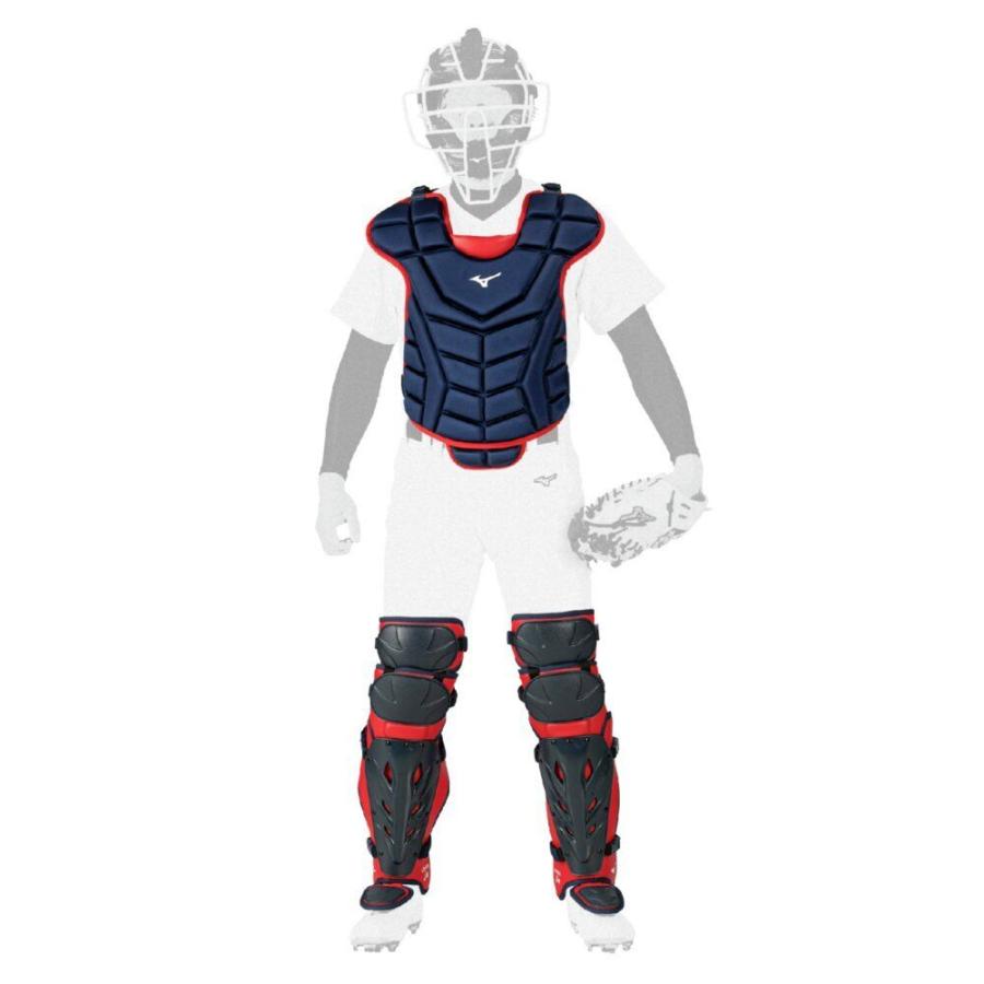MIZUNO（ミズノ） 軟式野球 ゴムソフトボール用 キャッチャー防具4点