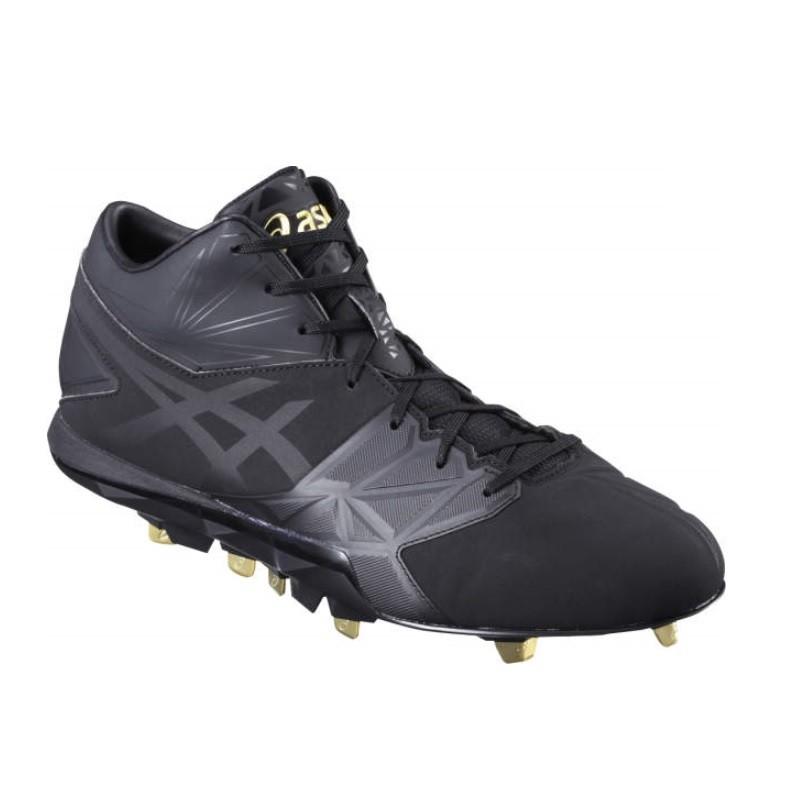 アシックス　スピードアクセル　野球スパイク　固定式　金属 アシックス（ASICS）（メンズ）野球スパイク 黒 金具 一般