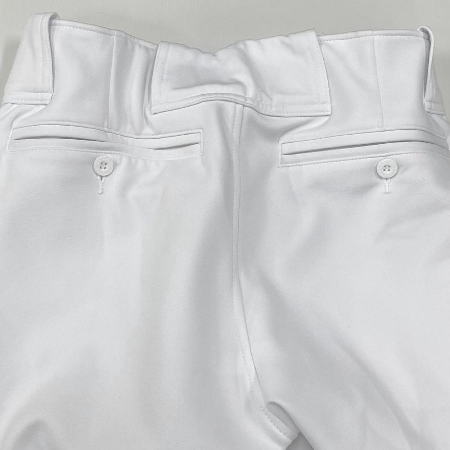 レワード限定 スリムストレートパンツ 足掛けゴム付き 白 サイズL