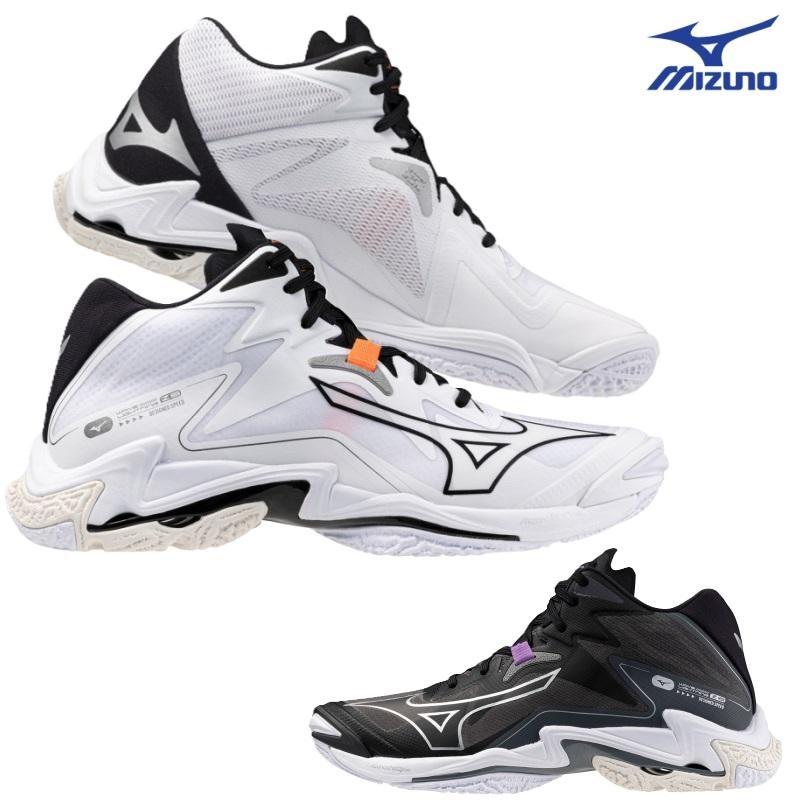【中古26.5cm】Mizunoオーダートレーニングシューズ ブラック/シルバー MIZUNO（ミズノ） WAVE LIGHTNING Z8 MID ウエーブライトニング Z8