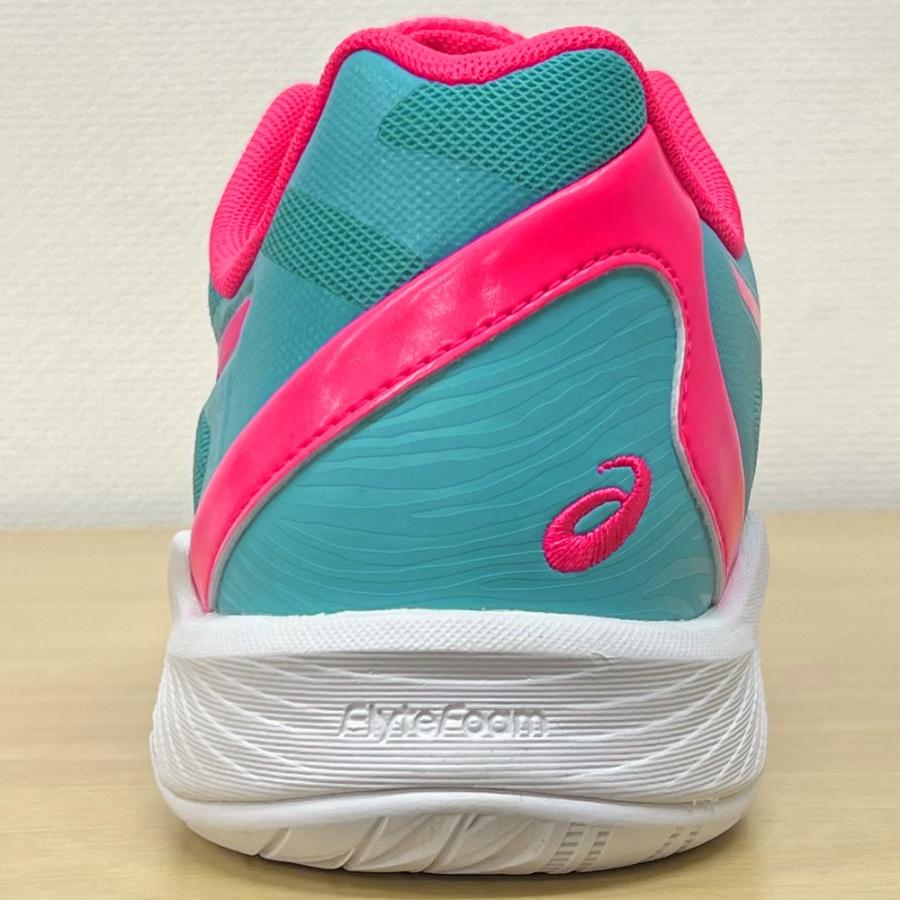 【サイズ交換送料無料】アシックス バレーボールシューズ V-SWIFT FF 3 SO オリジナルデザイン ローカット 紐タイプ メンズ レディース 水色×桃色×黒 VA02 | ASICS | 14